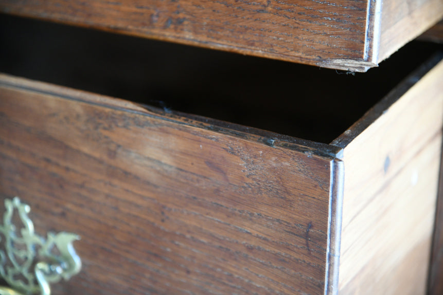 Antique Oak Georgian Chest on Chest