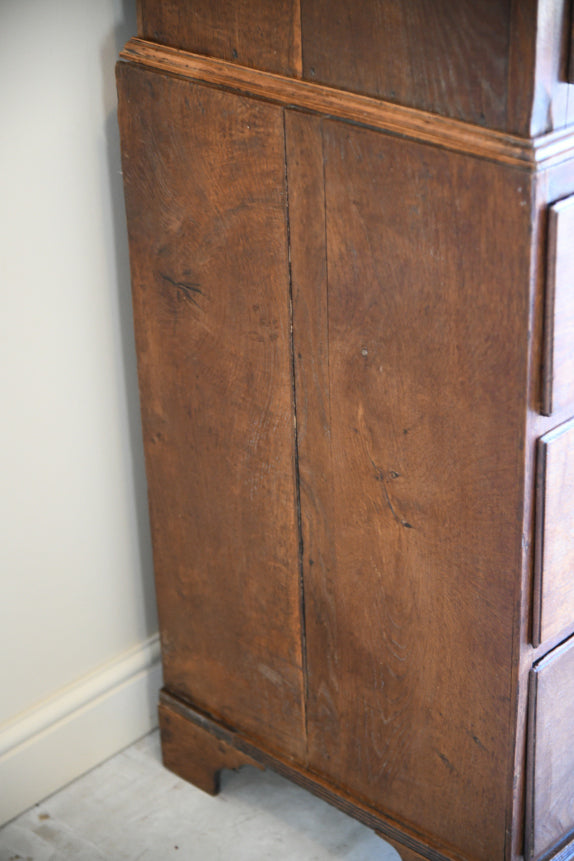 Antique Oak Georgian Chest on Chest