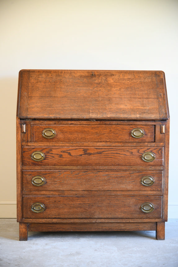 Vintage Oak Writing Bureau