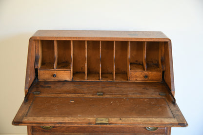 Vintage Oak Writing Bureau