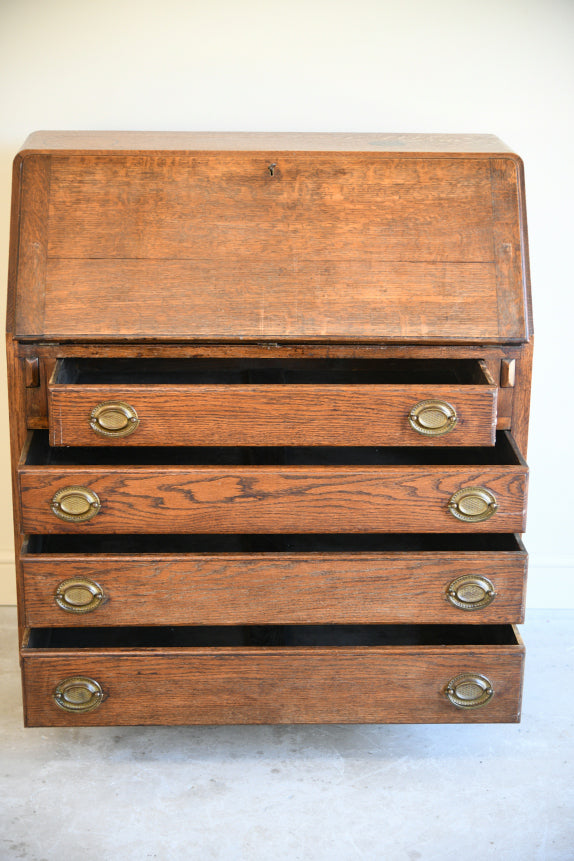 Vintage Oak Writing Bureau