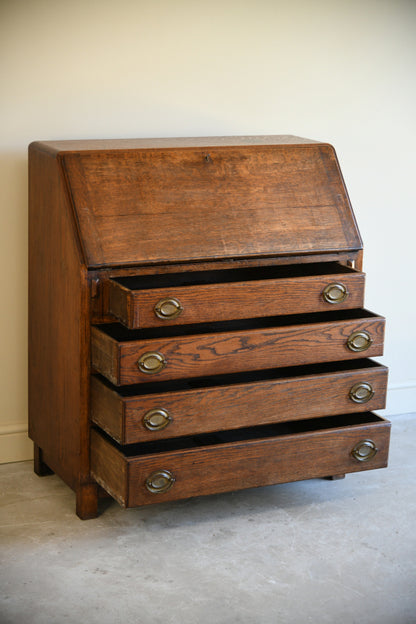 Vintage Oak Writing Bureau