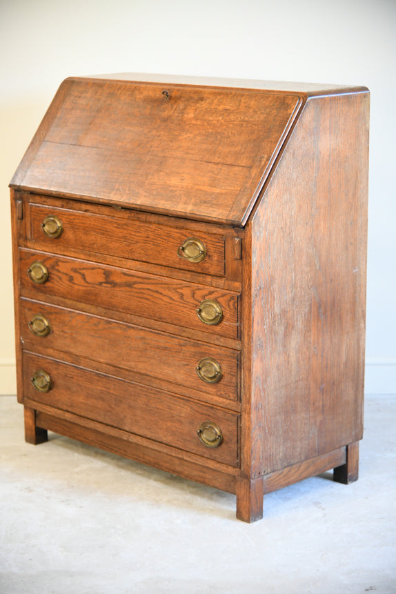 Vintage Oak Writing Bureau