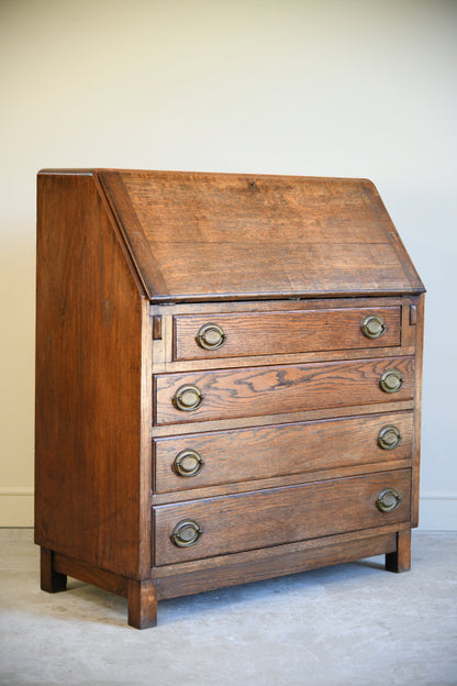 Vintage Oak Writing Bureau