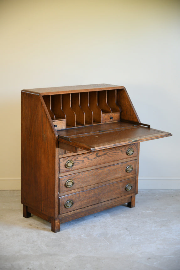 Vintage Oak Writing Bureau