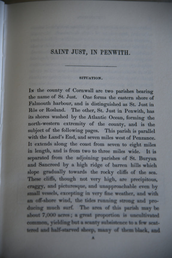 A Statistical Account of The Parish Of St Just In Penwith