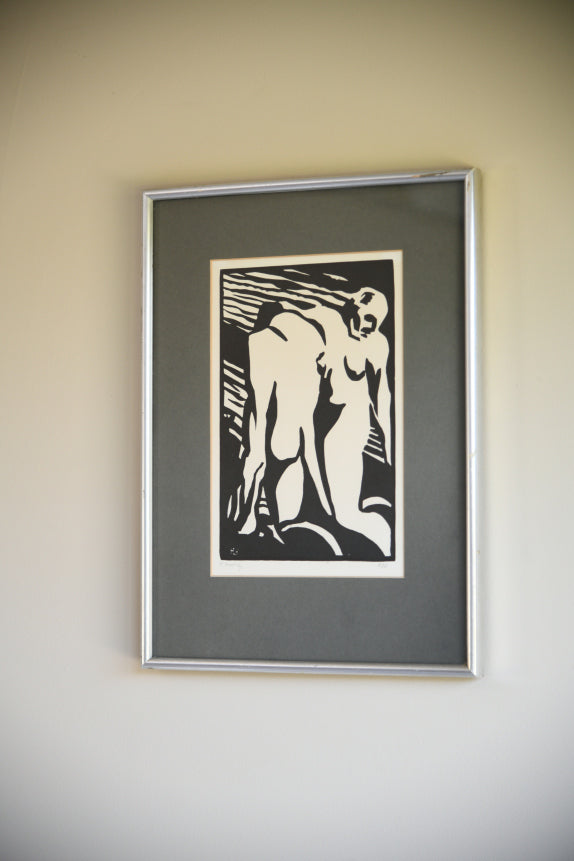 Horace Brodzky - Expulsion Linocut