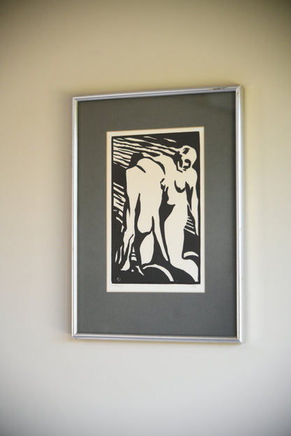 Horace Brodzky - Expulsion Linocut