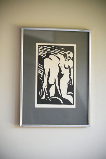 Horace Brodzky - Expulsion Linocut