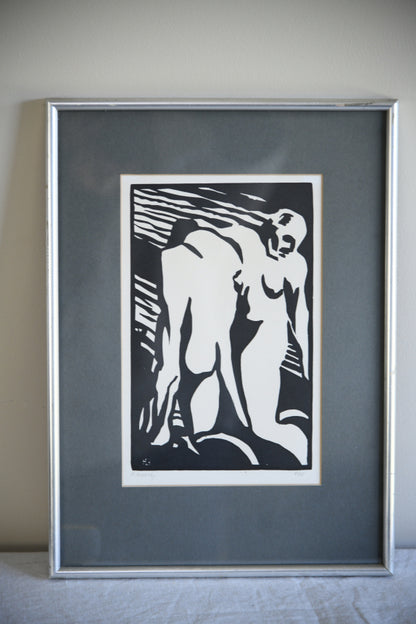 Horace Brodzky - Expulsion Linocut