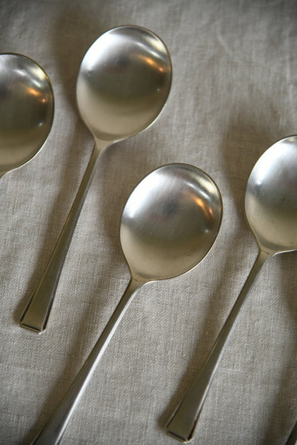 5 Vintage Dessert Spoons