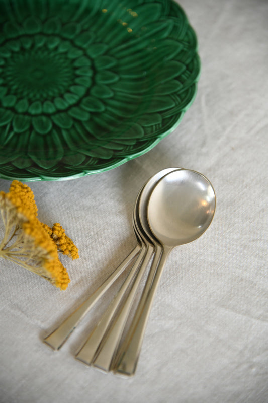 5 Vintage Dessert Spoons