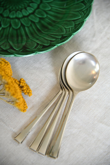 5 Vintage Dessert Spoons