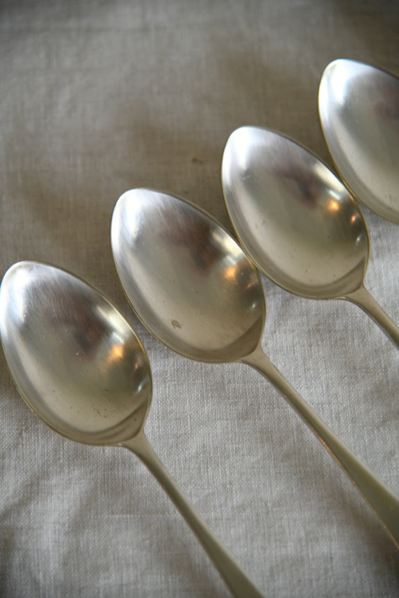 5 Vintage EPNS Dessert Spoons