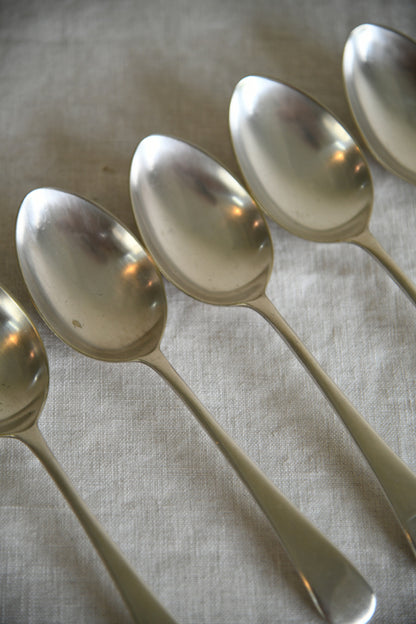 5 Vintage EPNS Dessert Spoons