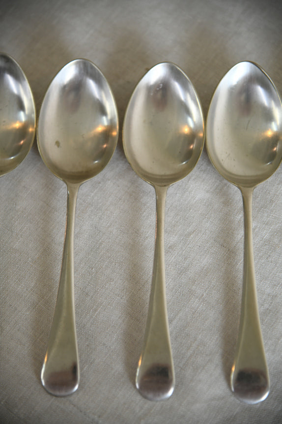 5 Vintage EPNS Dessert Spoons