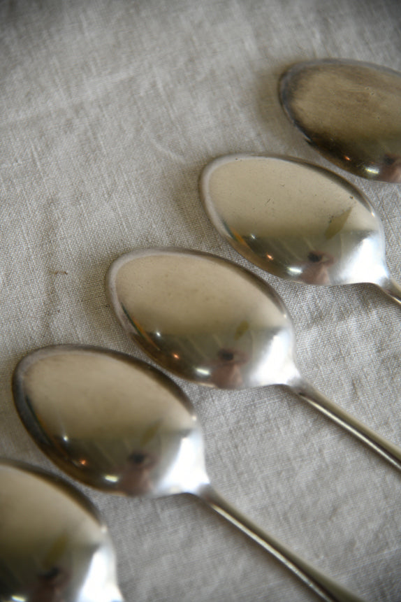 5 Vintage EPNS Dessert Spoons