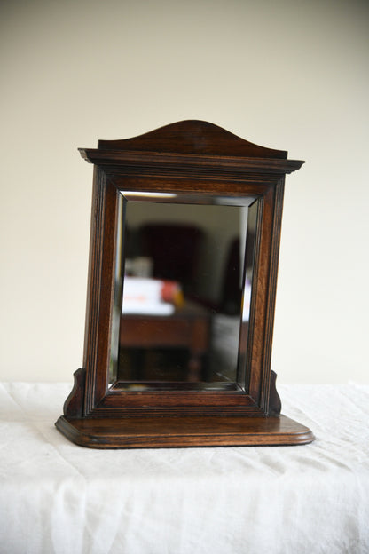 Small Oak Shaving Mirror