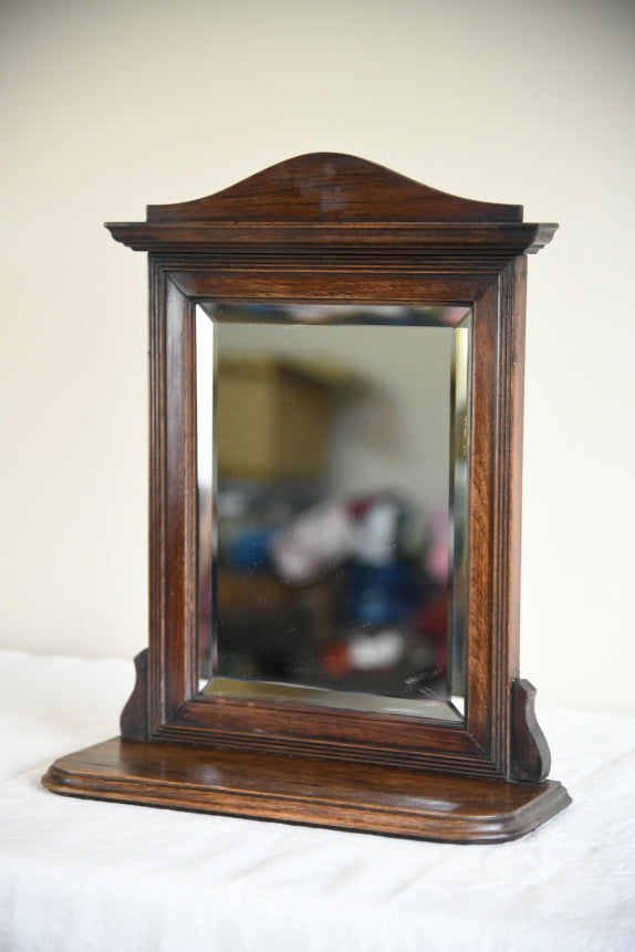 Small Oak Shaving Mirror