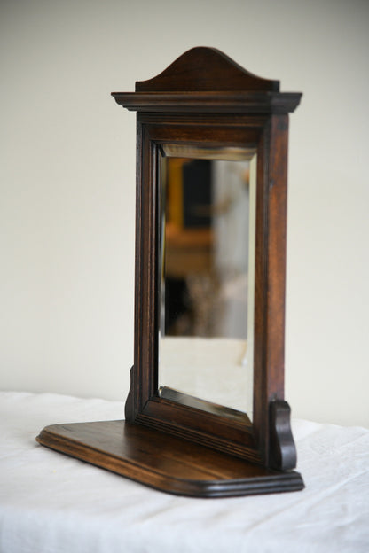 Small Oak Shaving Mirror