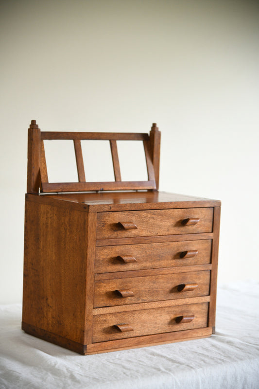 Vintage Small Tabletop Sapele Drawers