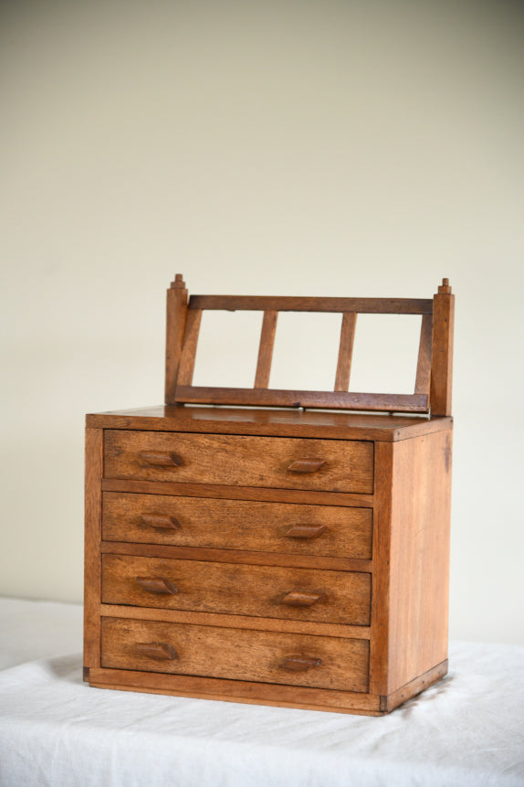 Vintage Small Tabletop Sapele Drawers