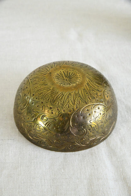 Indian Brass Beaker & Small Bowl