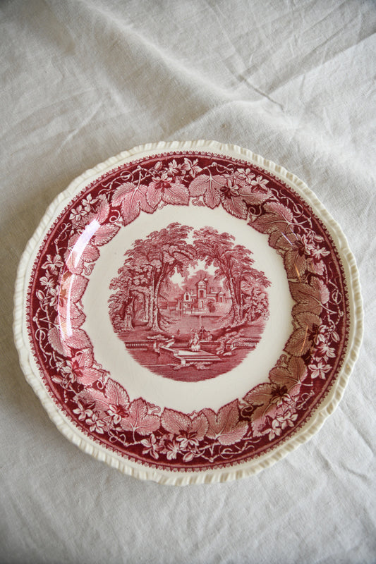 Vintage Masons Red & White Ironstone Serving Plate