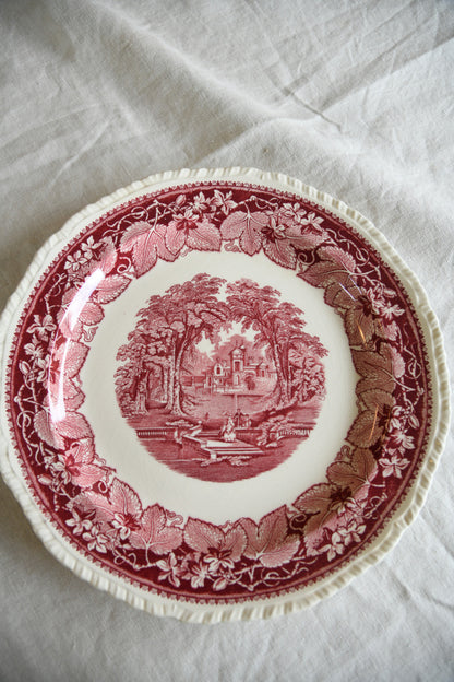 Vintage Masons Red & White Ironstone Serving Plate