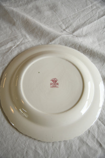 Vintage Masons Red & White Ironstone Serving Plate