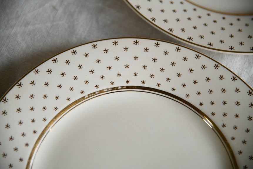 6 Vintage John Maddock Ivory Ware Breakfast Plate