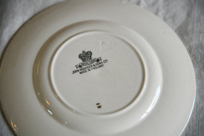 5 John Maddock Ivory Ware Breakfast Plates