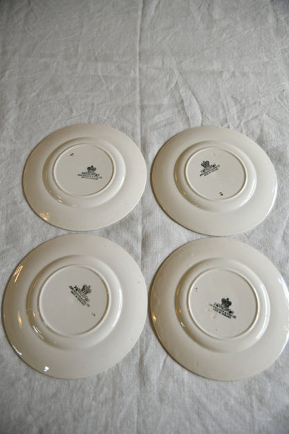 5 John Maddock Ivory Ware Breakfast Plates