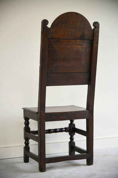 18th Century Joined Oak Backstool