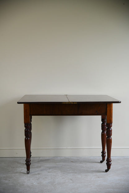 Antique Mahogany Tea Table