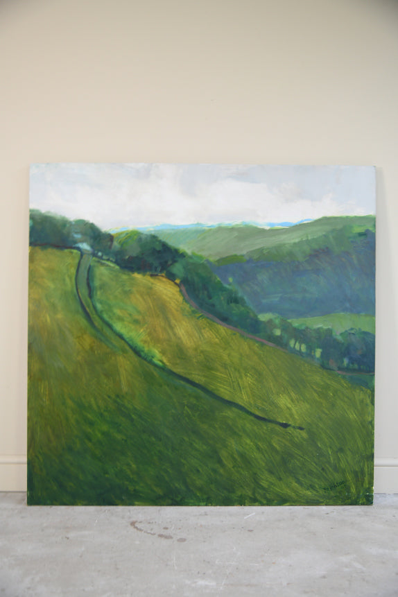 Large Oil on Board Landscape