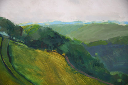 Large Oil on Board Landscape