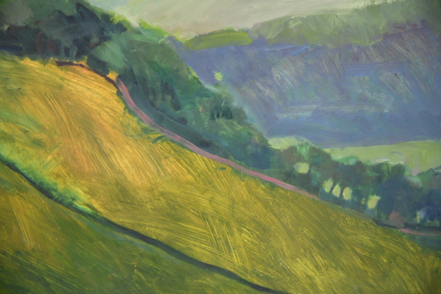 Large Oil on Board Landscape