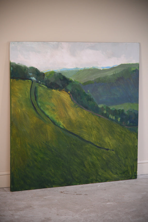 Large Oil on Board Landscape