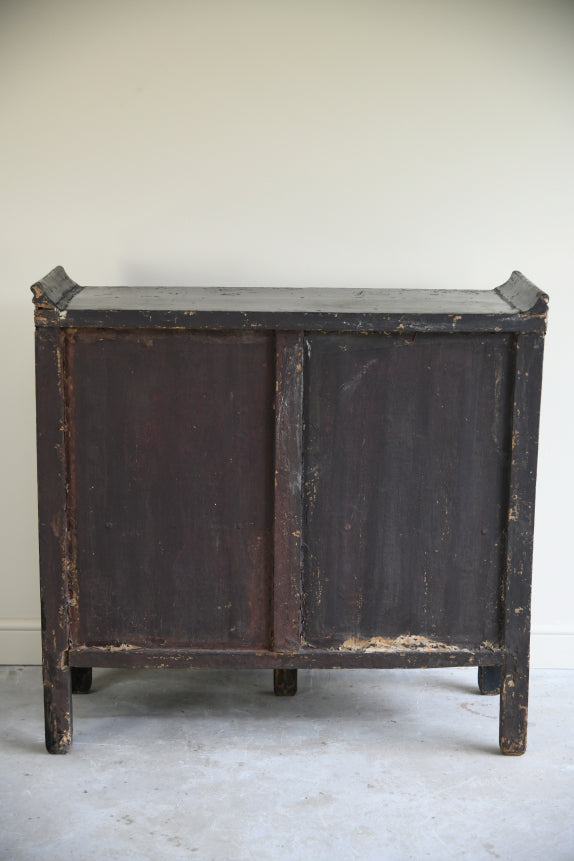 Antique Chinese Black Lacquer Cabinet