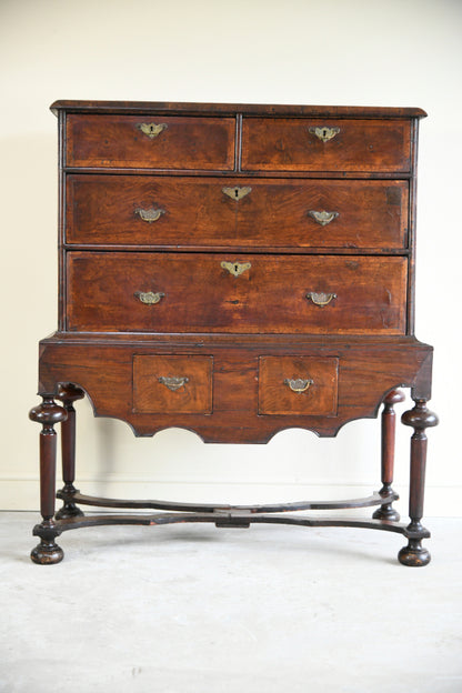 Antique Walnut Chest on Stand