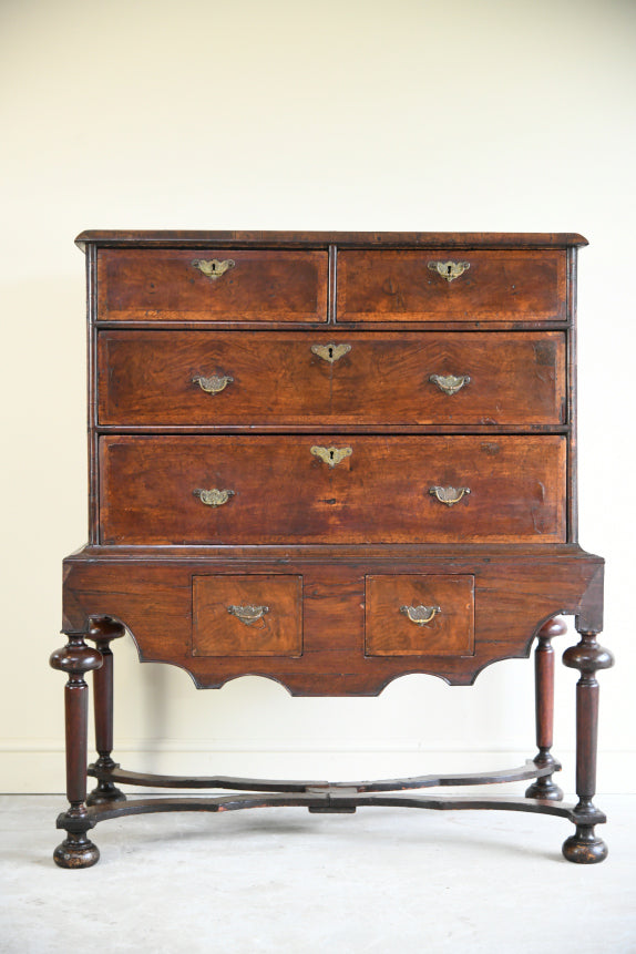 Antique Walnut Chest on Stand