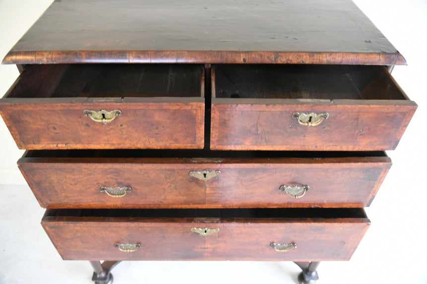 Antique Walnut Chest on Stand