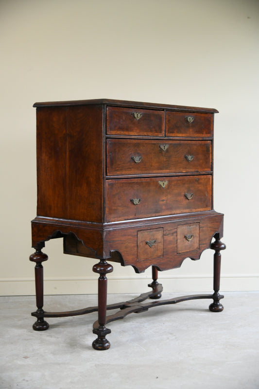 Antique Walnut Chest on Stand