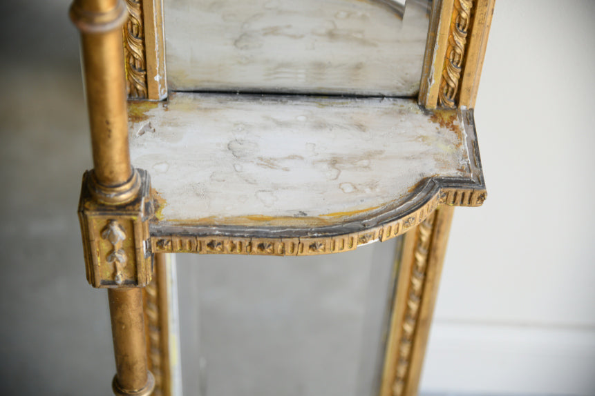 Antique Gilt Overmantle Mirror