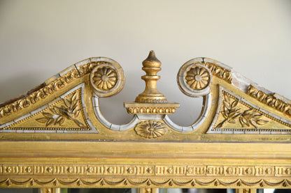 Antique Gilt Overmantle Mirror