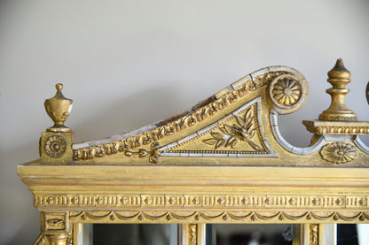 Antique Gilt Overmantle Mirror