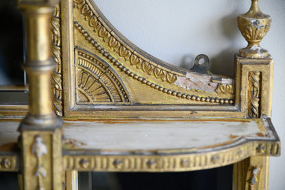 Antique Gilt Overmantle Mirror