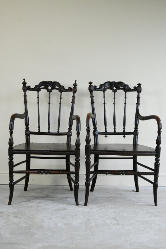 Pair Victorian Bentwood Chairs