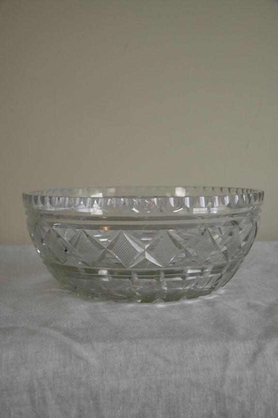 Vintage Cut Glass Bowl